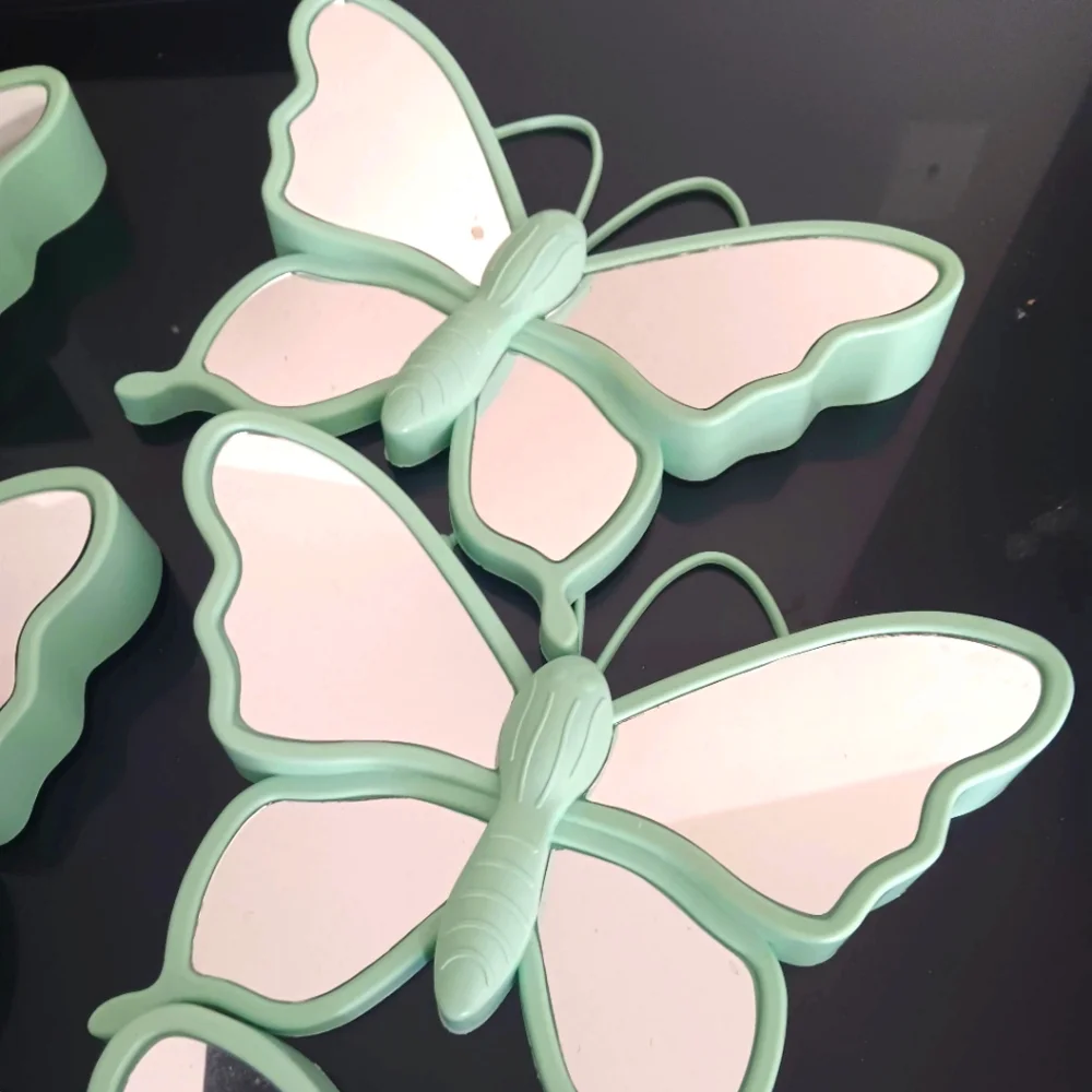 9 pc Butterfly Mirror Wall Decor
